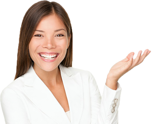 Mujer sonriendo para odontología palermo